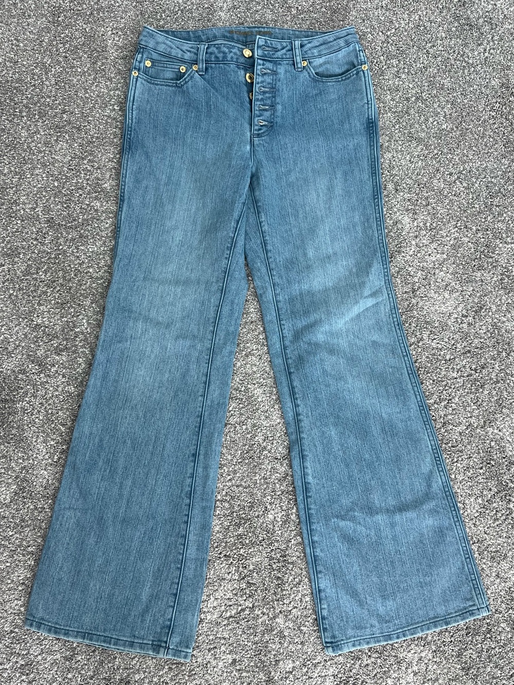Michael Kors High-Rise Blue Flared Women's Jeans